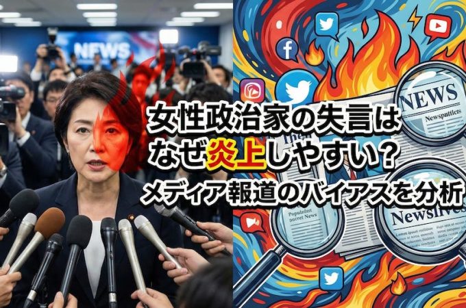女性政治家の失言はなぜ炎上しやすい？メディア報道のバイアスを分析